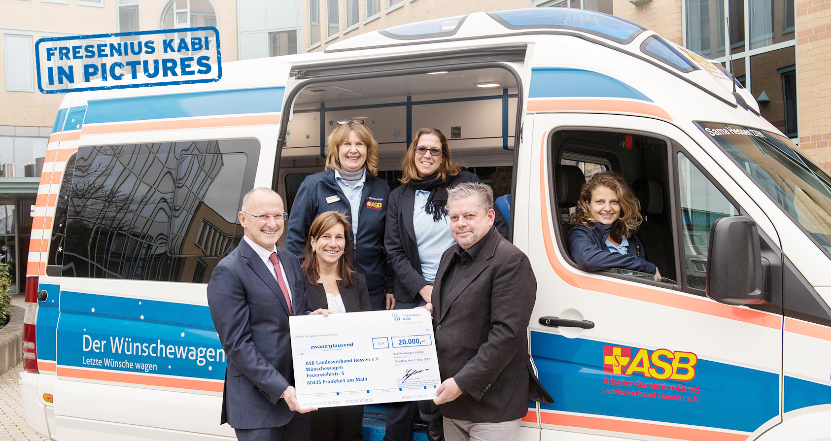 Fresenius Kabi Germany supports the “wish van” project with Christmas donation