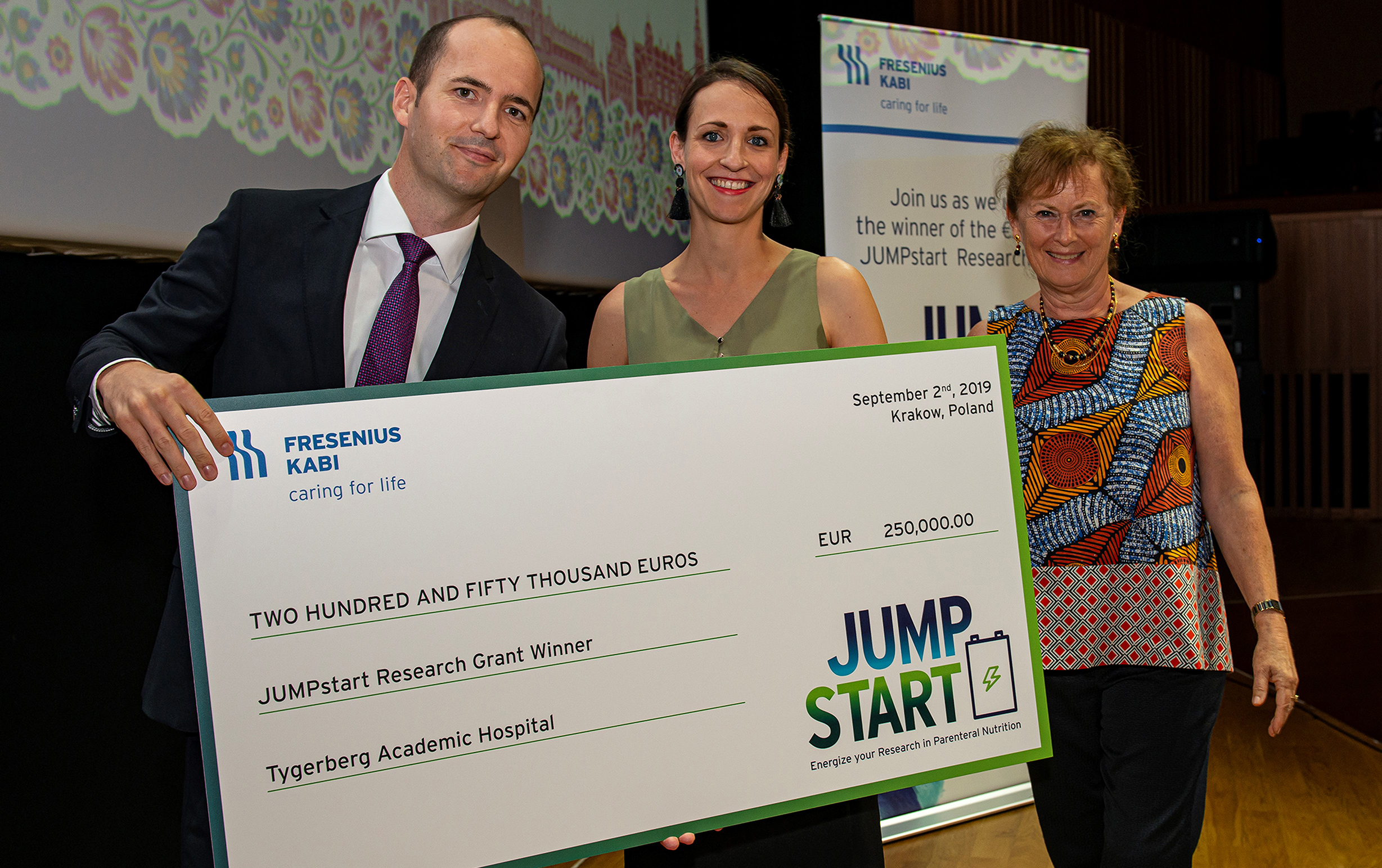 The global healthcare company confirms its commitment to support parenteral nutrition research by awarding €250,000 through the JUMPstart Research Grant.